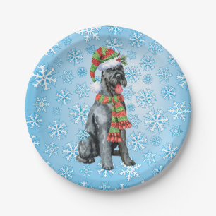 Prato De Papel Giant Schnauzer Natal
