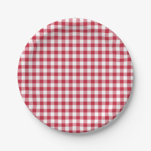 Prato De Papel Ginga Clássica Vermelho Cereja