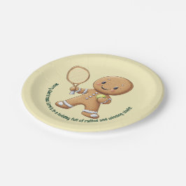 Prato De Papel Gingerpão Tênis Grand Slam 🎾 🎄 texto personaliza
