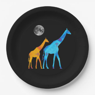 Prato De Papel Giraffe Paper Plate