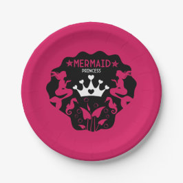 Prato De Papel Girl Mermaid Princess