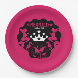 Prato De Papel Girl Mermaid Princess