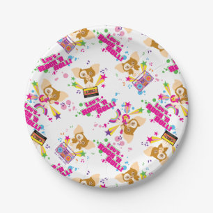 Prato De Papel Gizmo Vamos Rock 'n Roll Pattern
