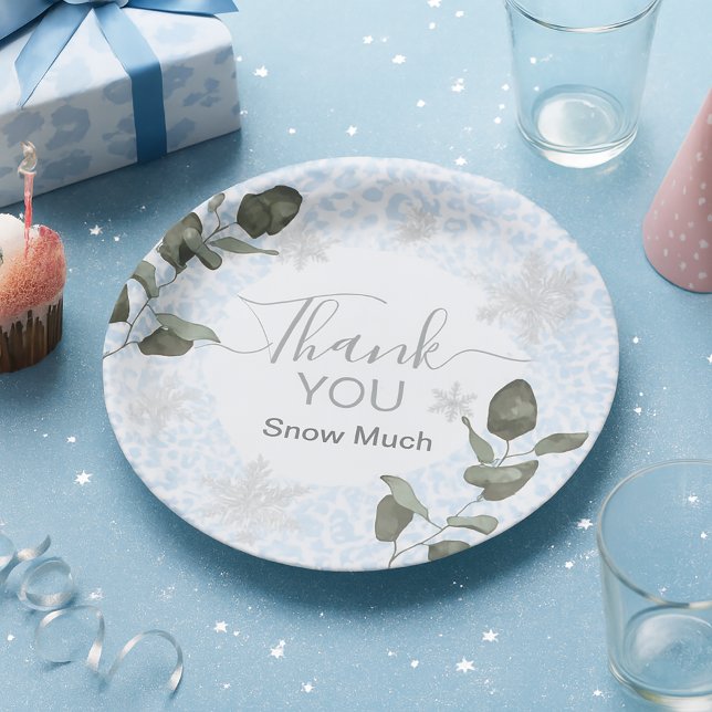 Prato De Papel Glacier Leopard Winter (Criador carregado)