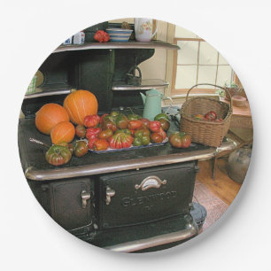 Prato De Papel Glenwood Cookstove Harvest Paper Plate