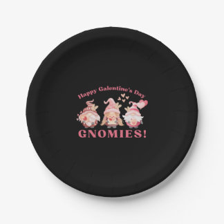 Prato De Papel Gnomos dos Dias de os namorados dos Gnomos dos Gno