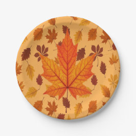 Prato De Papel Golden Autumn Leaves Cozy Forest Scene