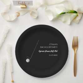 Prato De Papel Golf Bachelor Party - Na moda Clássico de Golfe