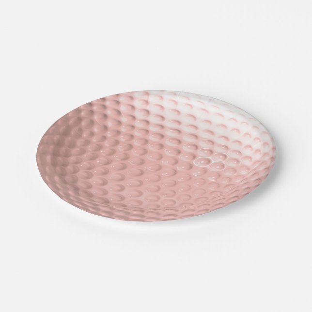 Prato De Papel Golf Ball Sport Rosa (Inclinado)