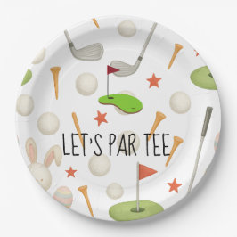 Prato De Papel Golf, vamos pintar uma lágrima com uma bandeira de