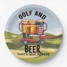 Golfe e Cerveja para o partido de golfe