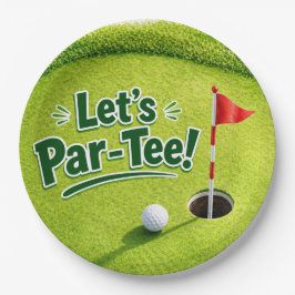 Prato De Papel Golfe Vamos Festa do Green de Putting Par-Tee