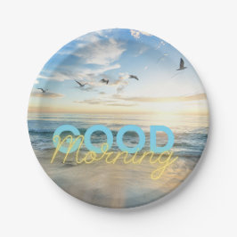 Prato De Papel Good Morning Blue Sky