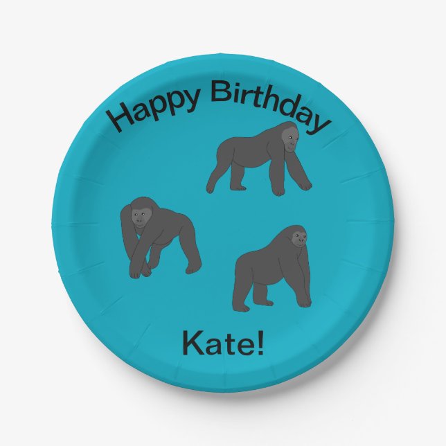 Prato De Papel Gorillas (Frente)