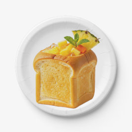 Prato De Papel Gourmet Artisan Baked Bread Pineapple Sculpture