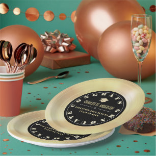 Prato De Papel Graduação de disco Dourado/registro de vinilo