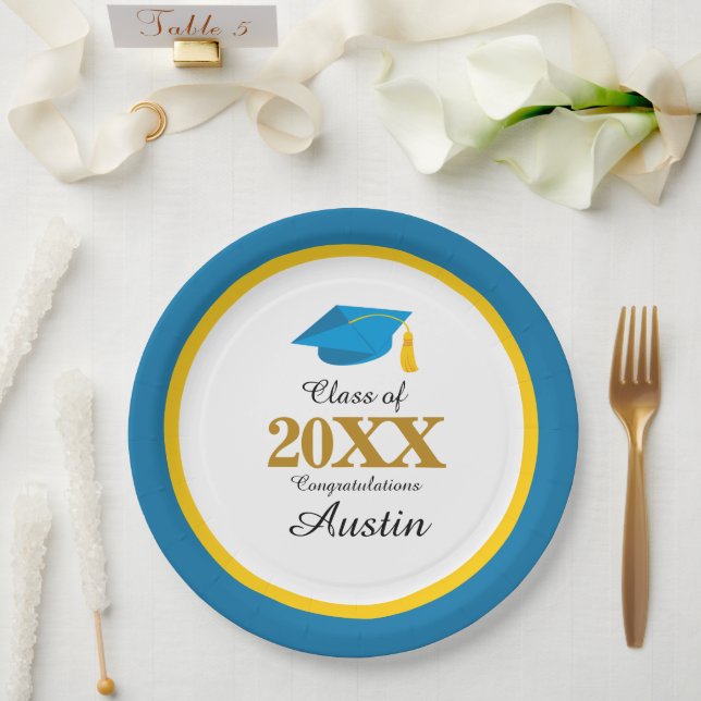 Prato De Papel Graduação de Faculdade ou Segundo grau (Casamento)