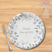 Graduação de flor selvagem azul