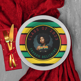 Prato De Papel Graduação de Fotos Pan-Africano