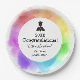 Prato De Papel Graduação de Placas de Papel com Aquarela Olhar HA