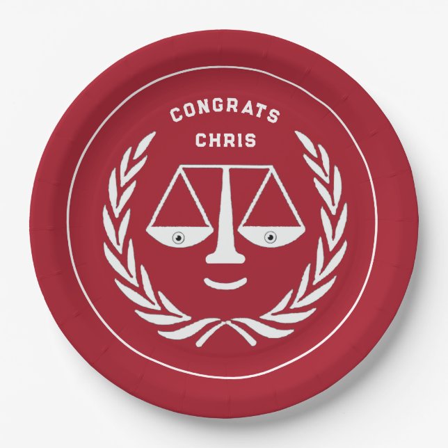 Prato De Papel Graduação em Faculdade de Direito - Chapas de Pape (Frente)