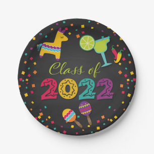 Prato De Papel Graduação Fiesta - Classe de 2022
