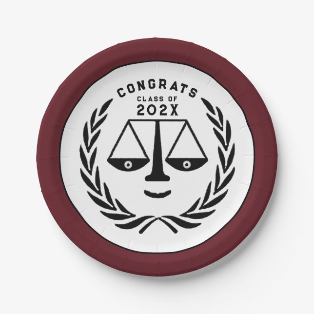 Prato De Papel Graduação na Faculdade de Direito 2025 (Frente)