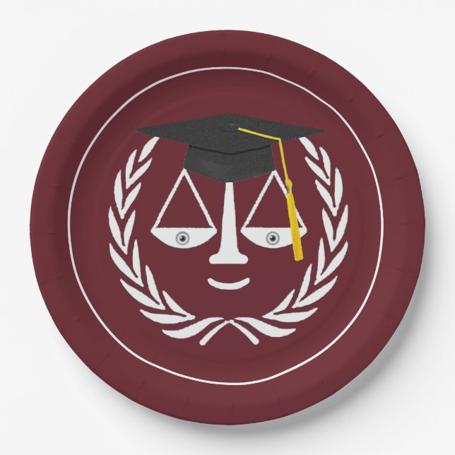 Prato De Papel Graduação na Faculdade de Direito Criativo (Frente)