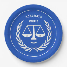 Prato De Papel Graduação na Faculdade de Direito Placas de Papel