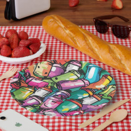 Prato De Papel Graffiti Art