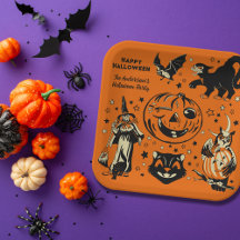 Gráficos de Halloween em Estilo Vintage Personaliz