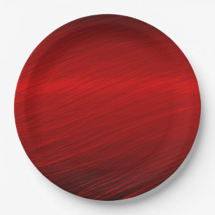 Prato De Papel Gráficos Metálicos Vermelho Carmesim