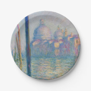 Prato De Papel Grand Canal Monet Veneza Itália Pintura Clássica