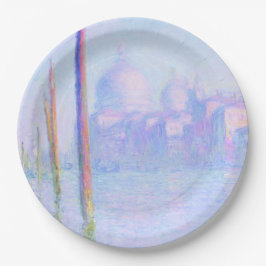 Prato De Papel Grande Canal em Veneza (por Claude Monet)