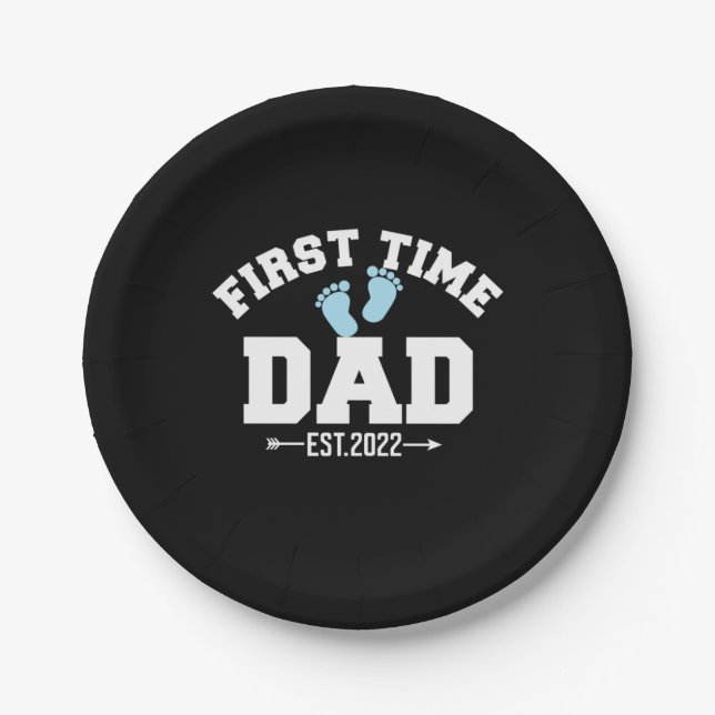 Prato De Papel Grandfather Quotes | First Time Dad 2022 (Frente)