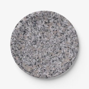 Prato De Papel Granite Rock Marble Modern Black e Cinzas