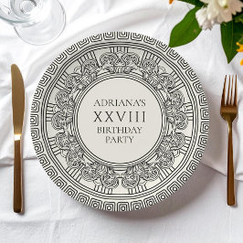 Prato De Papel Grécia antiga ou Festa de aniversário temática Rom