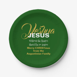 Prato De Papel Green JESUS REASSON SEASON Christmas