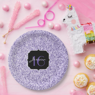 Prato De Papel Grelha púrpura ultra violeta brilhante Doce 16