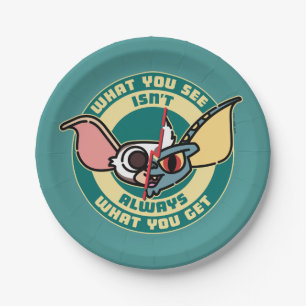 Prato De Papel Gremlins O que você vê nem sempre é o que você g