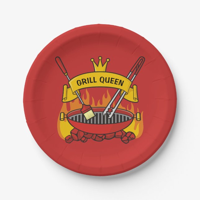 Prato De Papel Grill Queen (Frente)