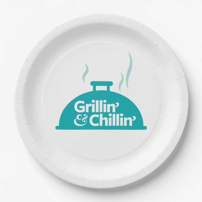 Prato De Papel Grillin & Chillin (Frente)