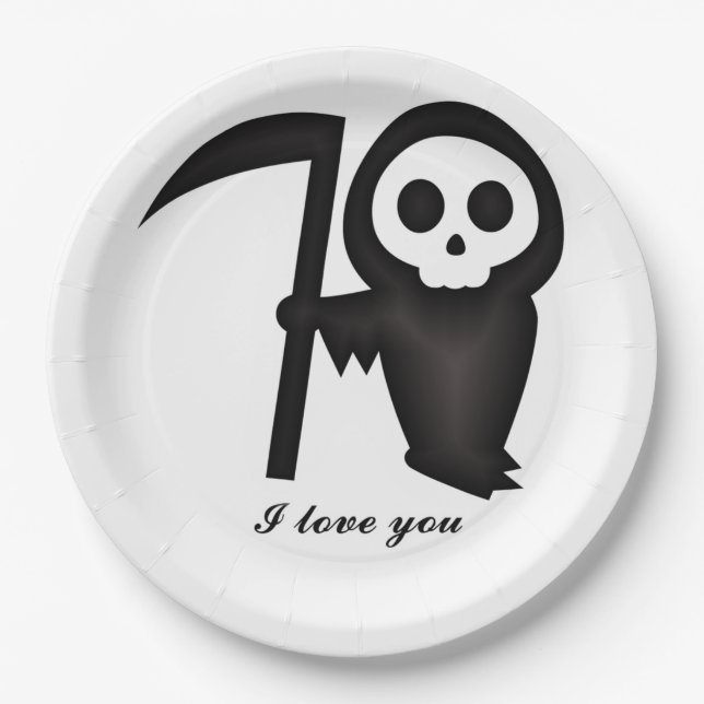 Prato De Papel Grim Reaper (Frente)