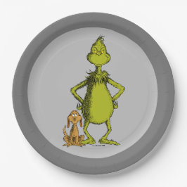Prato De Papel Grinch | Max & Posição do Grinch