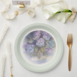 Prato De Papel Guardanapo para Lanche de Aquarela de Hortênsia Li