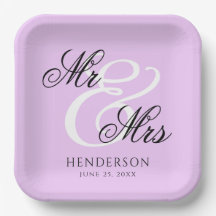 Guardanapos de casamento elegantes minimalistas Mr