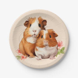 Prato De Papel Guiné Pig Buddies