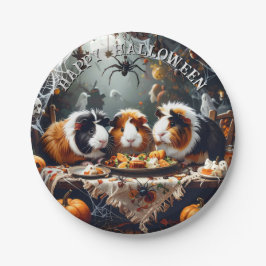 Prato De Papel Guiné Pig Halloween