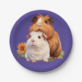 Prato De Papel Guiné Pig Pals