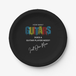 Prato De Papel Guitarrista Quantas Guitarras Faz Aniversário